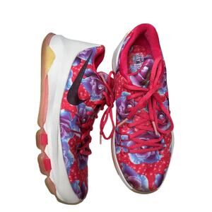 Nike Kevin Durant 8 GS Aunt Pearl Colorful Floral Basketball Sneaker 6Y